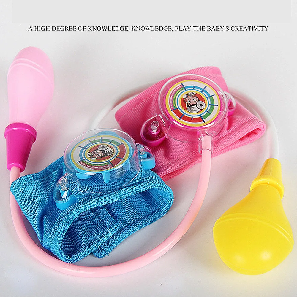 

Kids Pretend Toy Simulation Doctor Medical Toys Kit Doctor Nurses Cute Blood Pressure Meter Toys Kit for Children Gift