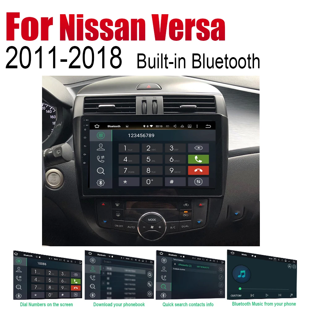Flash Deal ZaiXi Android Car Radio Stereo GPS Navigation For Nissan Versa 2011~2018 Bluetooth wifi 2din Car Radio Stereo Multimedia Player 5