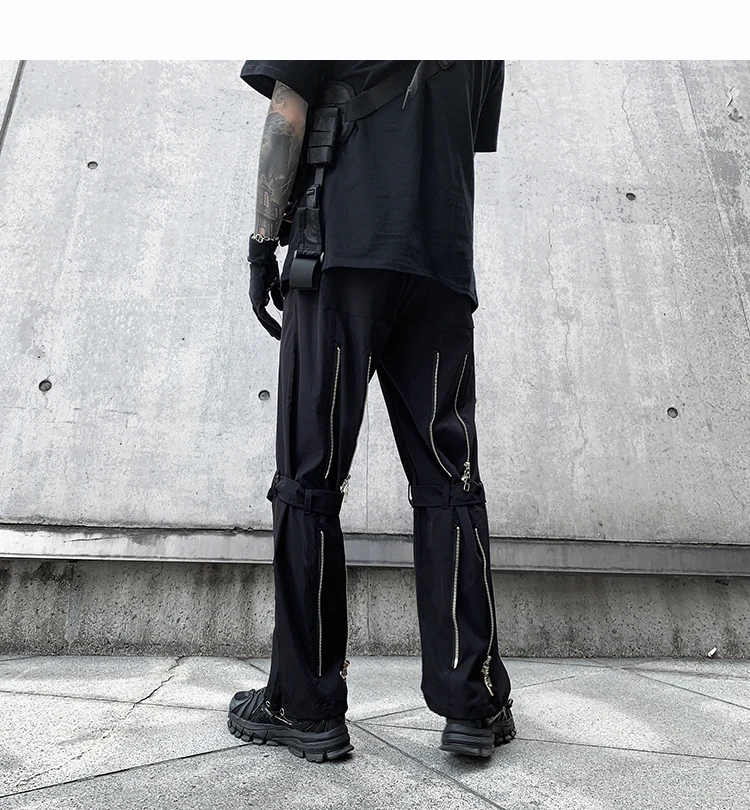 cargo sweatpants for men Streetwear Hip Hop Cargo Pants Men Woman 2021 Rashion Baggy Pockets Ribbon Joggers Pants Male Japanes Style Black Harem Pants superdry cargo pants