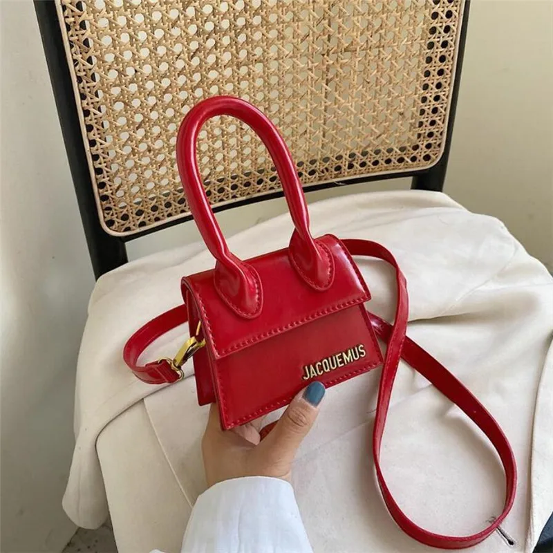 Jacquemus-Bolso De hombro cruzado De piel para mujer, bandolera De diseñador De lujo