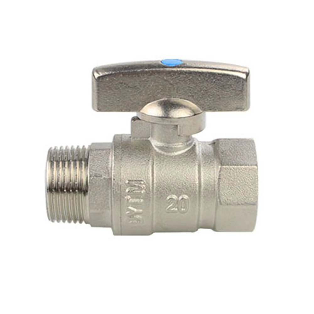 Full Copper 6 Points Thickened Inner And Outer Wire Thread Fully Open Copper Ball Core Large Flow Ball Valve