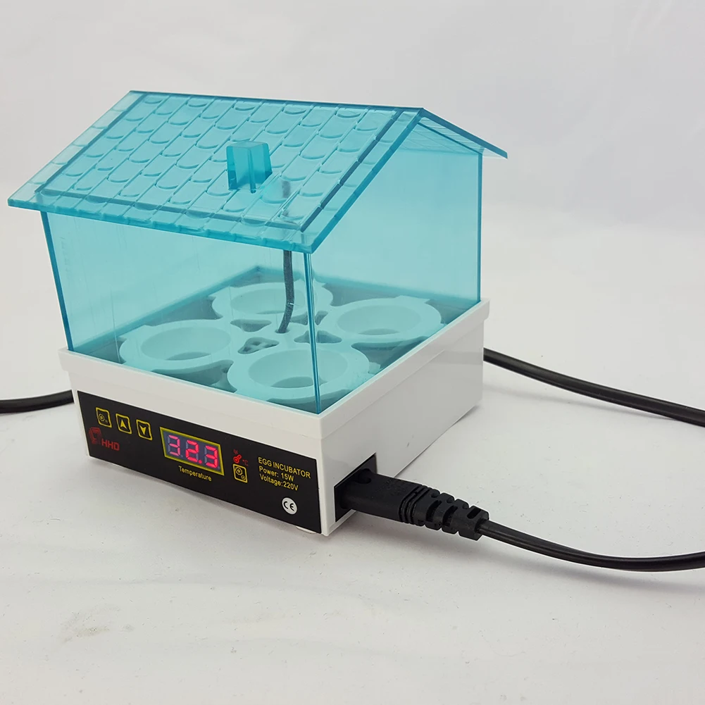 110 В автоматический инкубатор для яиц с 4 отверстиями поворотный инкубатор куриный инкубатор контроль температуры для рождественского подарка