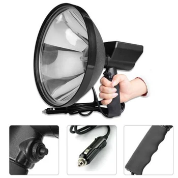 

Outdoor Multi Functional Fishing Long Shots Hiking Spot Light Camping Hunting Lightweight Waterproof 12V 100W Handheld Lamp