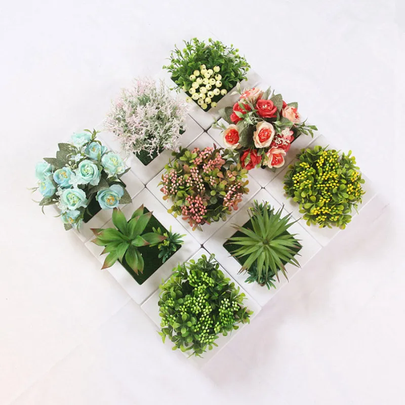 

Creative 3D Stereo Simulation Plant Photo Frame Wall Hanging Mural Artificial Flower Wall Hanging Decor For Home Office Shop