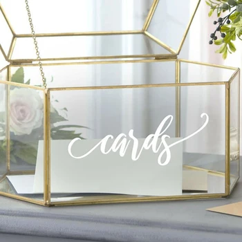 

2Pcs Cards Wedding Card Box Sticker Decal Vinyl Wedding Decal Sticker - Vinyl Decal For Card Box - Wedding Cards Vinyl Sticker