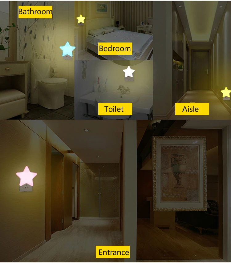 Intelligence Led Induction Energy-saving Night Light Control Small Nightlight Lamp New Peculiar Originality Gift Insert Electric