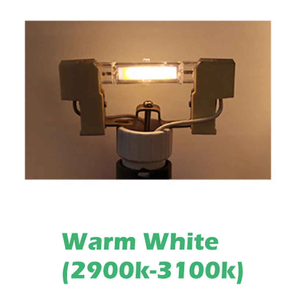 thumbnail image 1 of Bombilla LED R7S sin parpadeo, 78 mm, 118 mm, 15 W, 30 W, 50 W, tubo de vidrio, reemplaza la lámpara halógena, foco LED COB R7S, bombilla J78, J118, 1 of 5