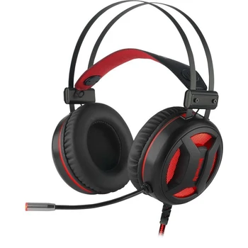 

Headset Redragon Minos wired, 7.1 sound, closed, 20-20000 Hz, 32 Ohms, 120 dB, USB, 20-16000 Hz, -32 dB, 50 mm, backlight, black / red