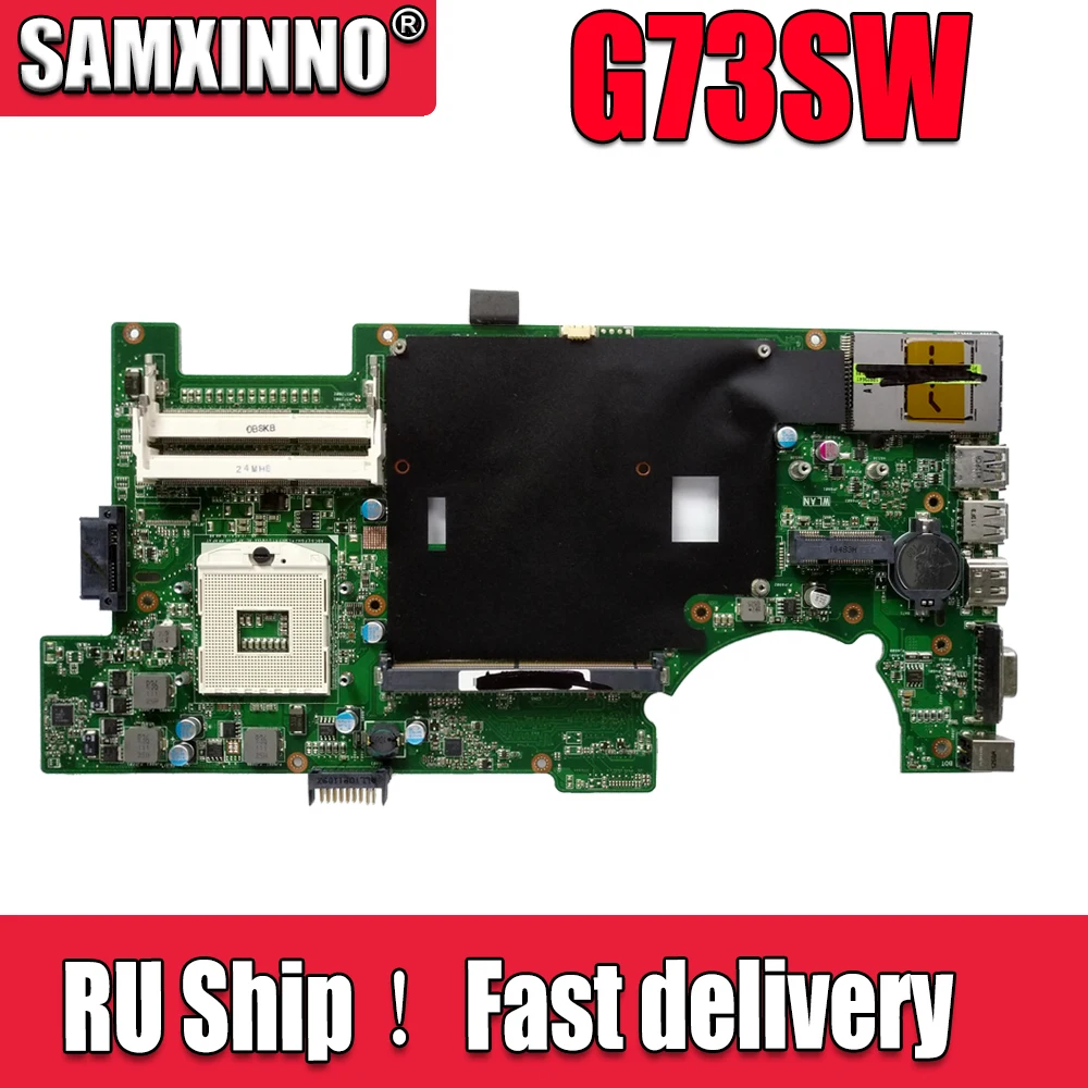 G73SW материнская плата для ноутбука DDR3 2D Asus G73S тестовая Тест 100% ok | Компьютеры и