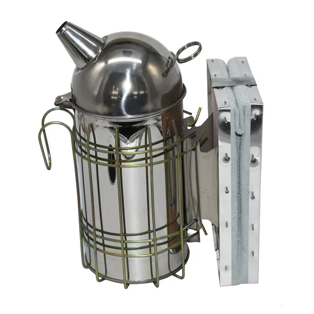 Méhészet Dohányzó Rozsdamentes Acélból Készült Kaptár Doboz Szerszámkészletek A Méhtár Méhhez Kézi Füstkészítő Függő Kampó Szerszámokkal - Image 6