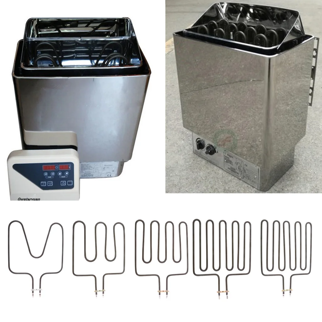 304 Stainless Steel Sauna Heating Element Tube for SCA Wet & Dry Sauna Heater Stove Spa Outer Controller - 1000W ~ 3000W Pick