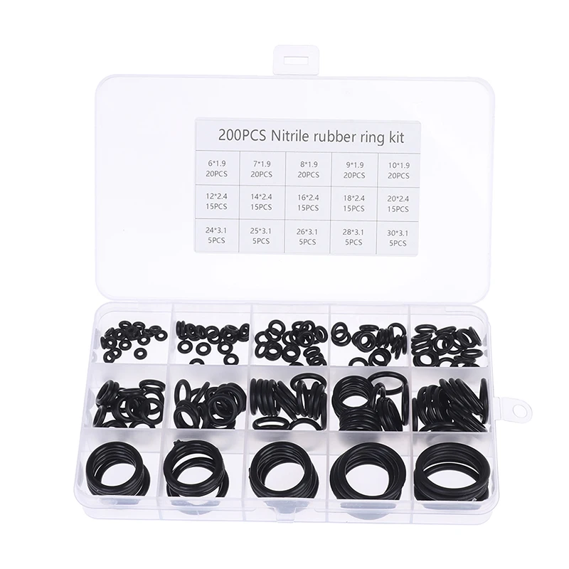 363/366Pc Rubber O Ring Washer Assortment Set Hydraulic Plumbing Gasket