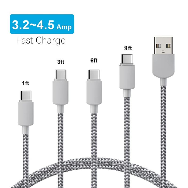 Usb type C кабель для huawei samsung S9 S8 Быстрая зарядка зарядный провод USB Xiaomi mi9 Redmi note