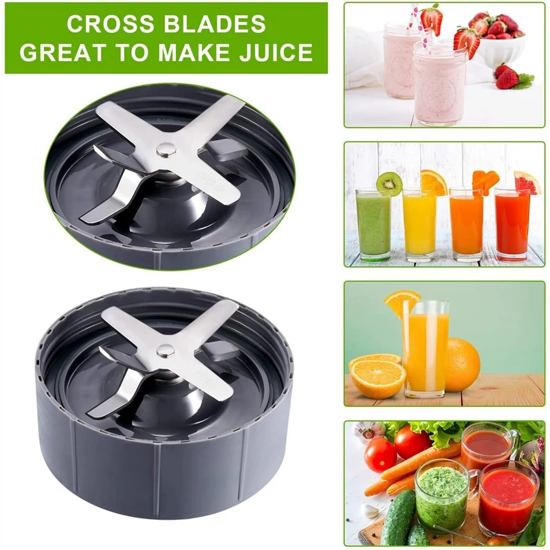 3 Pieces Replacement Extractor Blade for Nutribullet 600W/ 900W Models Replacement Parts Blade