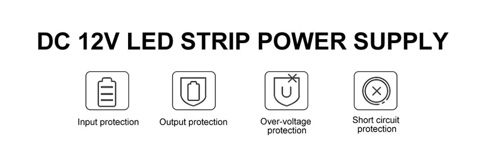 AC 110 V-220 V TO DC 12 V 1A 3A 5A 10A 15A 20A 30A светодиодный адаптер питания для светодиодных лент светильник