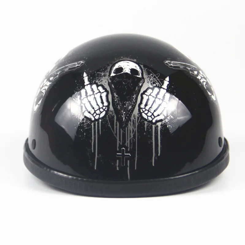 Motorcycle Helmet Retro Style Half Face 