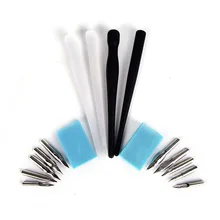 1 набор, мультяшная ручка для рисования манги, Dip Ручка, набор инструментов для каллиграфии, инструмент для рисования, ручка, держатель для пера, ластик, материал для рисования, Escolar, Канцелярский набор