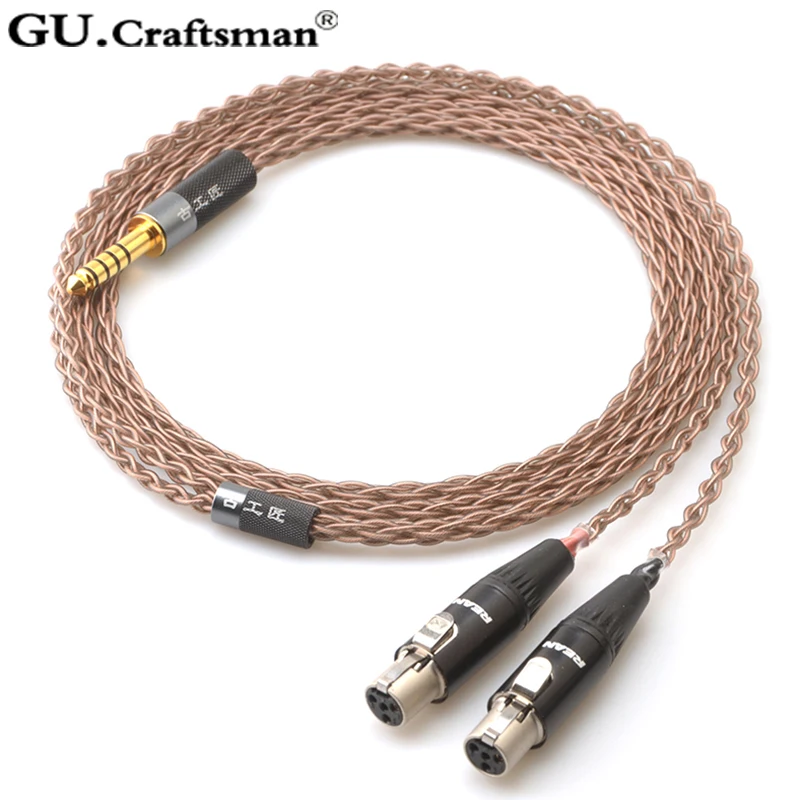 16 Cores 5N Pcocc Headphone Upgrade Cable For Audeze LCD-2 LCD-3 LCD-X LCD-XC