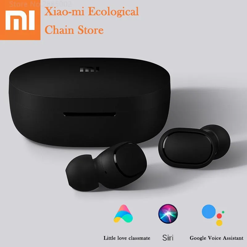 GB Version Горячая Xiaomi Redmi AirDots Беспроводной Bluethooth наушники Язык Управление ушной Автоматическое Сопряжение Мини Гарнитуры Смарт Управление - Цвет: GB Version