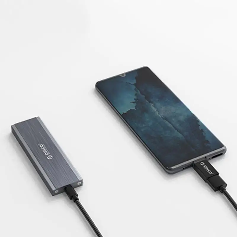 ORICO M2 SSD чехол NGFF USB 3,1 Тип-C корпус для жесткого диска коробка 5 Гбит/с Алюминий сплава для Intel 2230 2242 2260 2280 NGFF SSD коробка