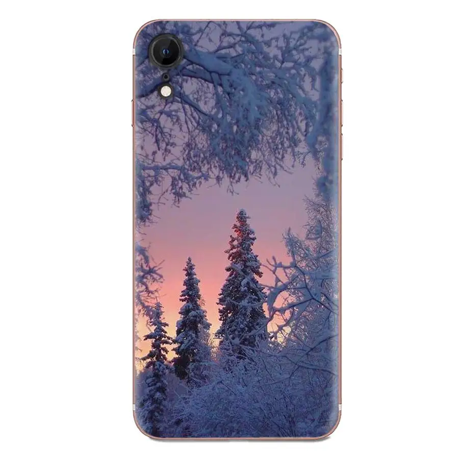 as picture Для huawei Honor 4C 5A 5C 5X6 6A 6X7 7A 7C 7X8 8C 8S 9 10 10i 20 20i Lite Pro чехол-накладка из термополиуретана чехол Пейзаж Зима светильник для снежной погоды - Цвет: as picture