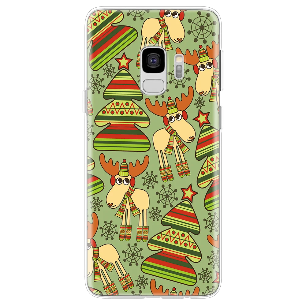 sd5lu Счастливого Рождества для samsung Galaxy S8 S9 S10 плюс S10e S6 S7 Edge Note 10 9 8 5 4 3 G360 G530 Xcover 4 чехлы из ТПУ кожи Подарки на год - Цвет: sd5lu