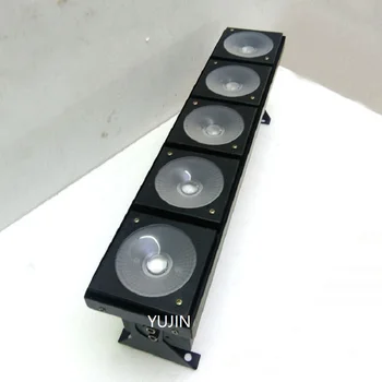 

2PCS/LOT Good quality 5 eyes 30w high power led matrix light blinder cob warm white 5*10W led matrix blinder light