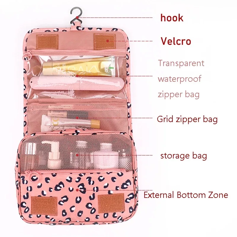 Makeup-Bag Toiletries-Storage-Bag Travel-Kit Waterproof Ladies High-Capacity
