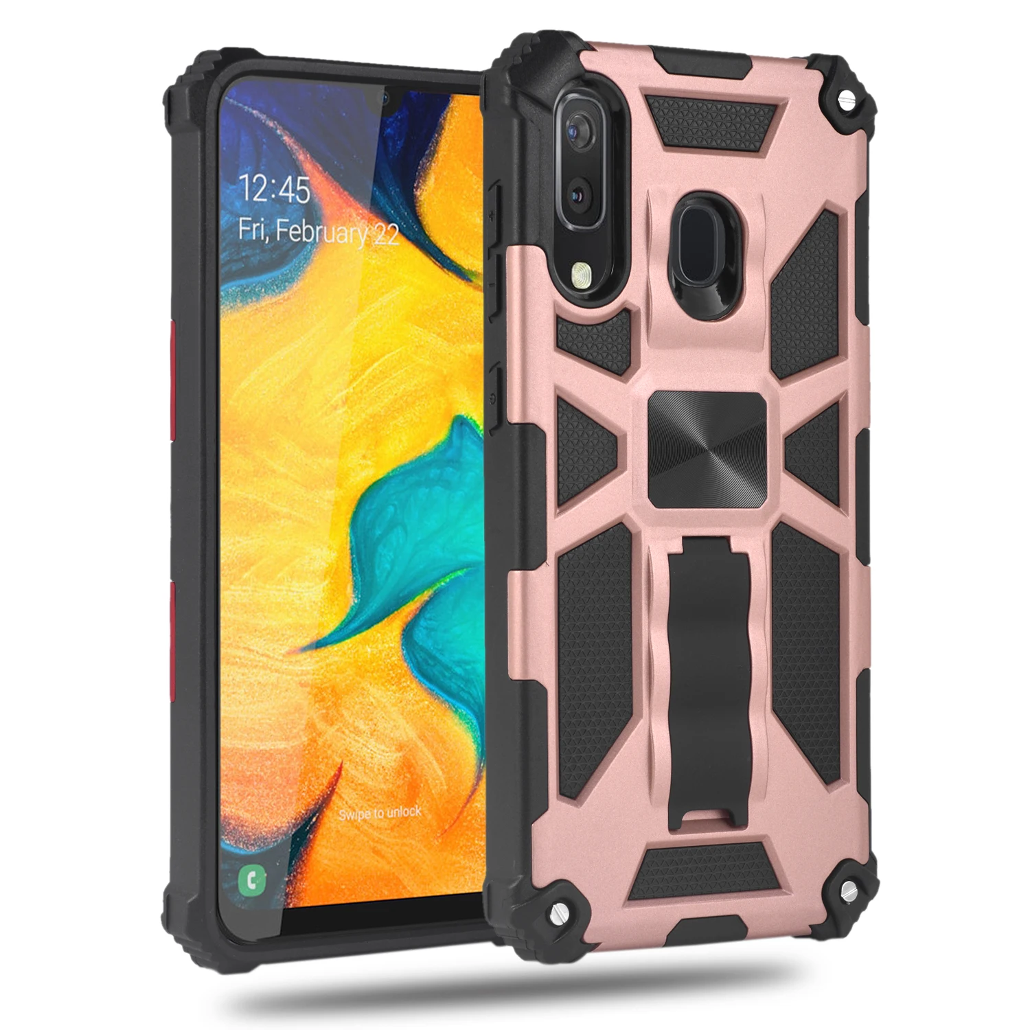 Two in one Magnetic Invisible Bracket TPU Phone Case For Samsung Galaxy A41 A31 A11 A70 A21 A50 A10 A20 A71 A51 M10 A30 5G Cover | Мобильные