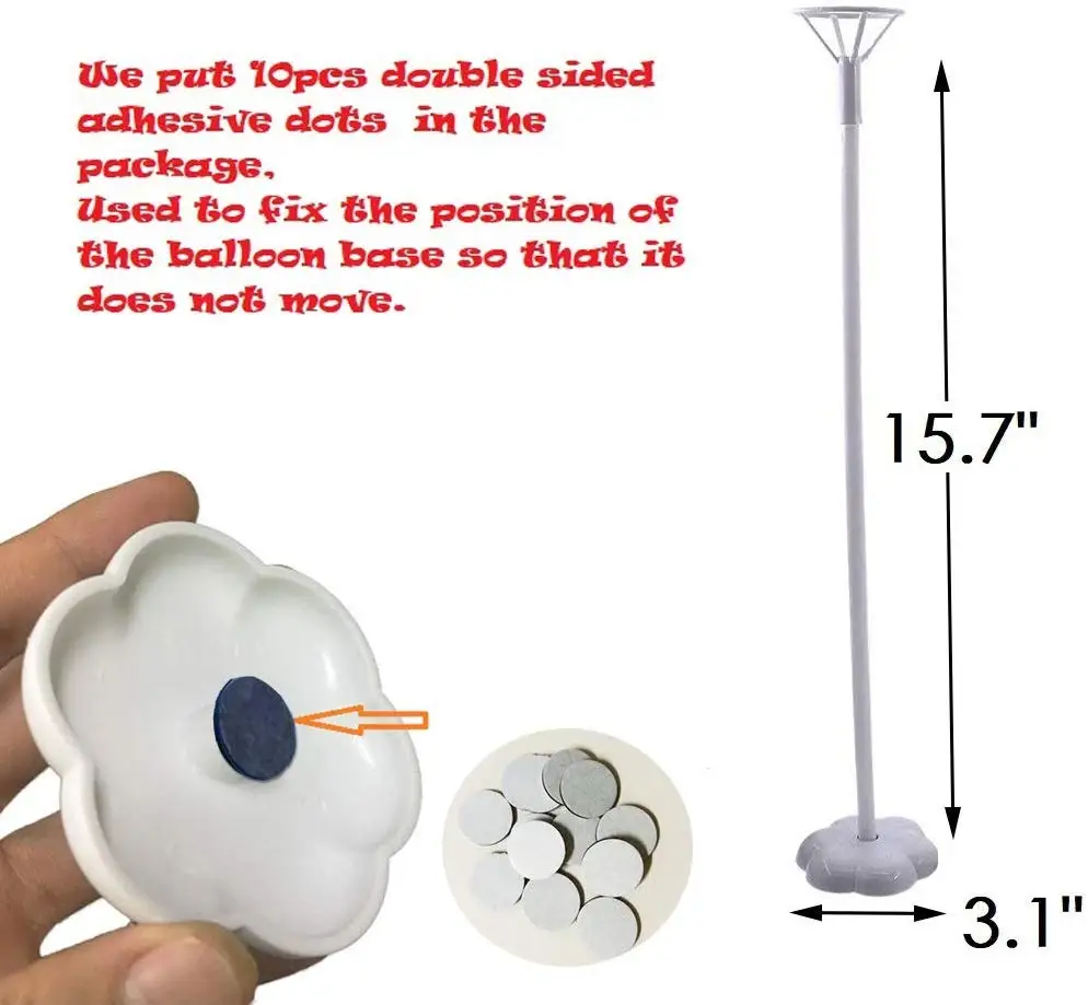 Воздушный шар палочка стенд-8 шт шар чашка с воздушным шаром полюс и цветок стенд Поддержка для свадьбы День рождения(белый