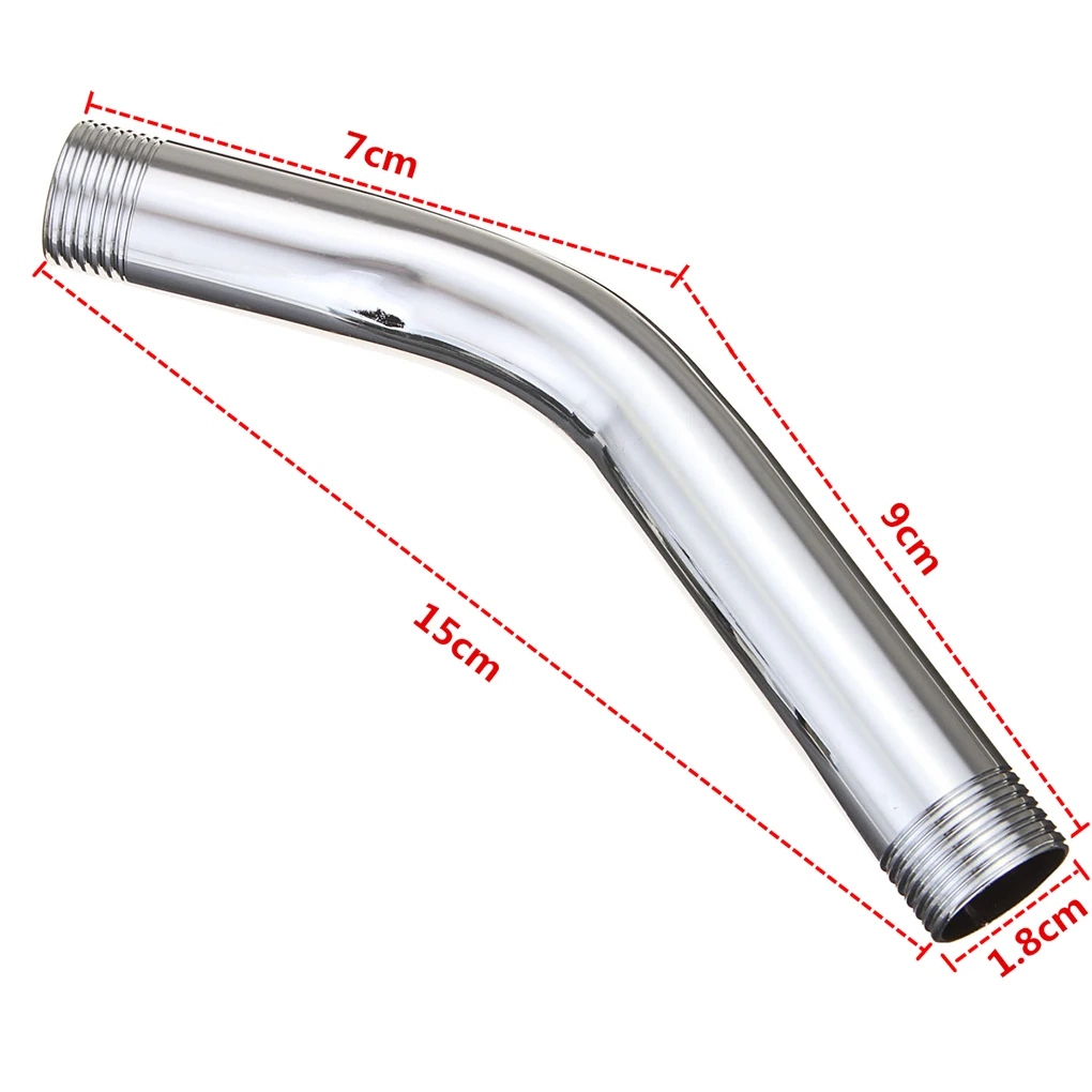 Stainless Steel Shower Head Extension Head Extension Angled Home Shower Arm Extra Hose Pipe Bathroom Shower Bathroom Accessories Stainless Steel Shower Head Extension Head Extension Angled Home Shower Arm Extra Hose Pipe Bathroom Shower Bathroom Accessories