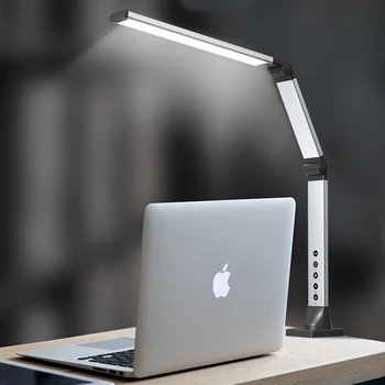 

12W Stepless Dimming 3 Color Table Lamp LED Long-arm Eye-protection Touch Control Desk Lamp For Bedroom Reading Room Office