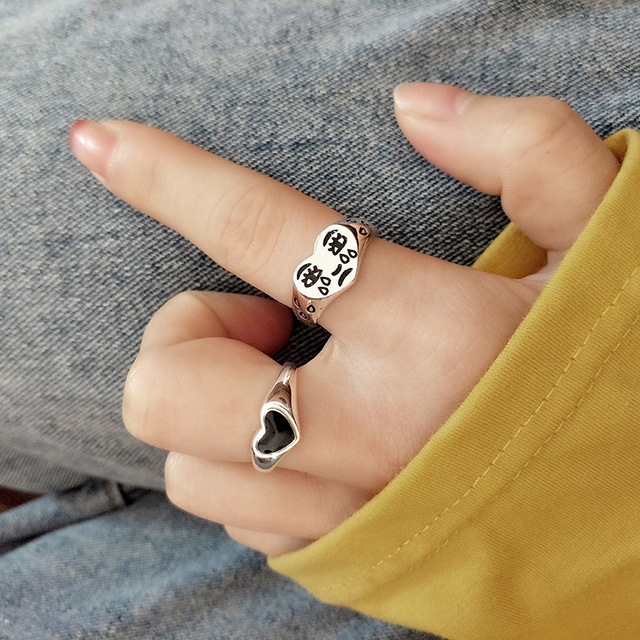 Metal Geometry Circular Punk Rings Set Opening Index Finger Accessories Buckle Joint Tail Ring for Women Jewelry Gifts