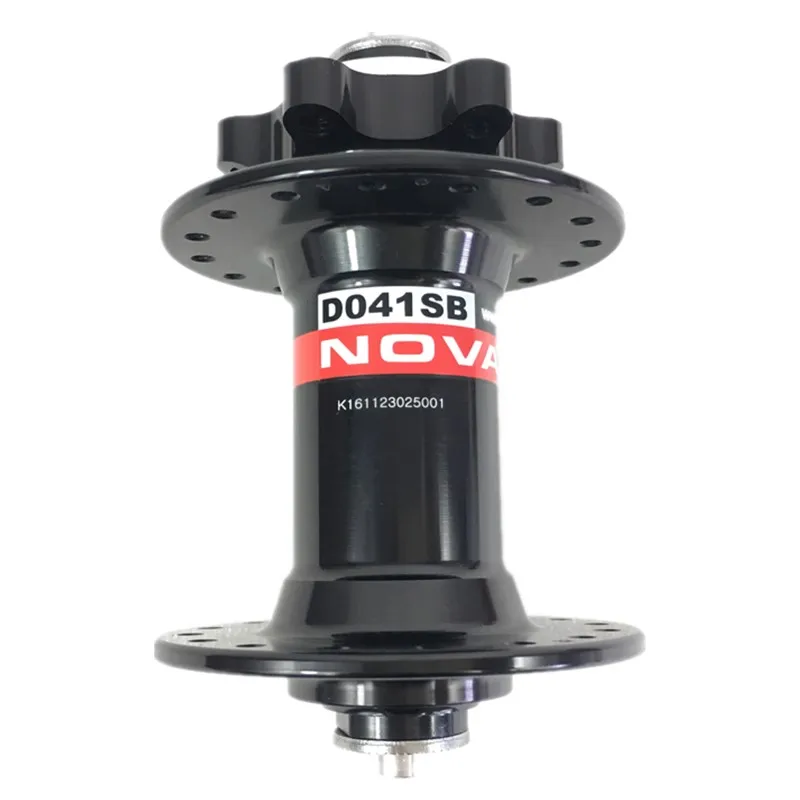 Novatec D041SB ПЕРЕДНЯЯ СТУПИЦА QRx100mm черный, красный 213 г MTB втулка для горного велосипеда 6 болтов дисковый тормоз AL7075 сплав Мост 20 24 28 32 36 отверстий