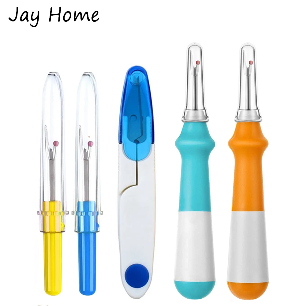 

3Pcs Comfort Handle Sewing Seam Ripper Embroidery Thread Remover Stitch Ripper Tools Yarn Cutter U Scissor Sewing Accessories