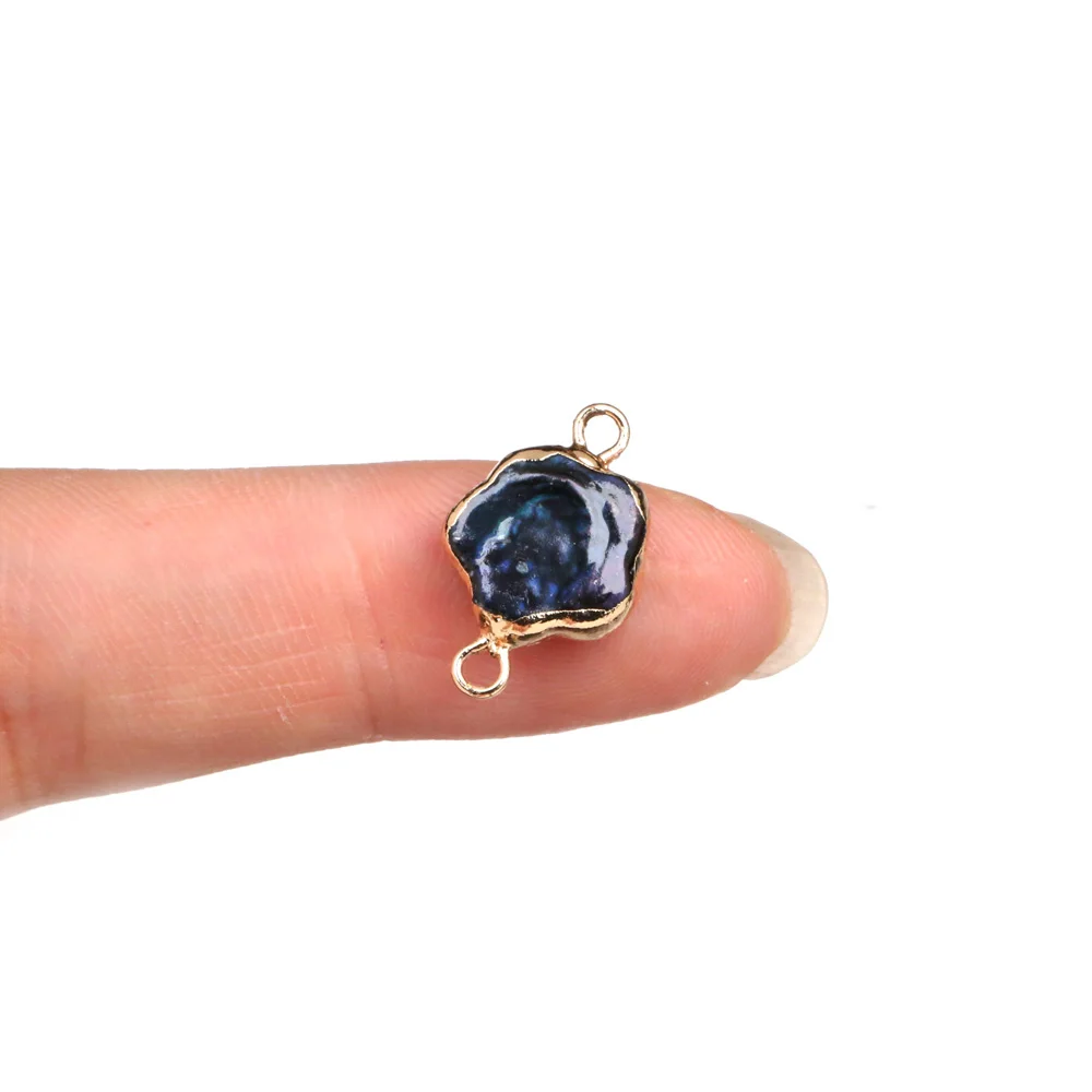 

Natural Freshwater Pearl Double Hole Pendant DIY For Making Necklace Bracelet Earrings Jewelry Stars Shape10*18mm Package Sale