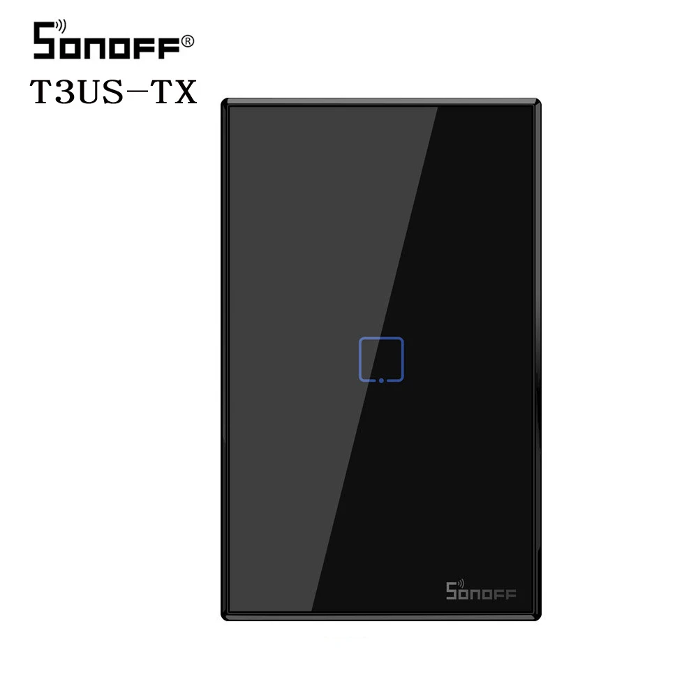 Sonoff TX T3 умный Wifi переключатель US 1 2 3 банда eWeLink App RF 433 МГц беспроводной пульт дистанционного управления настенный сенсорный стеклянный панельный светильник