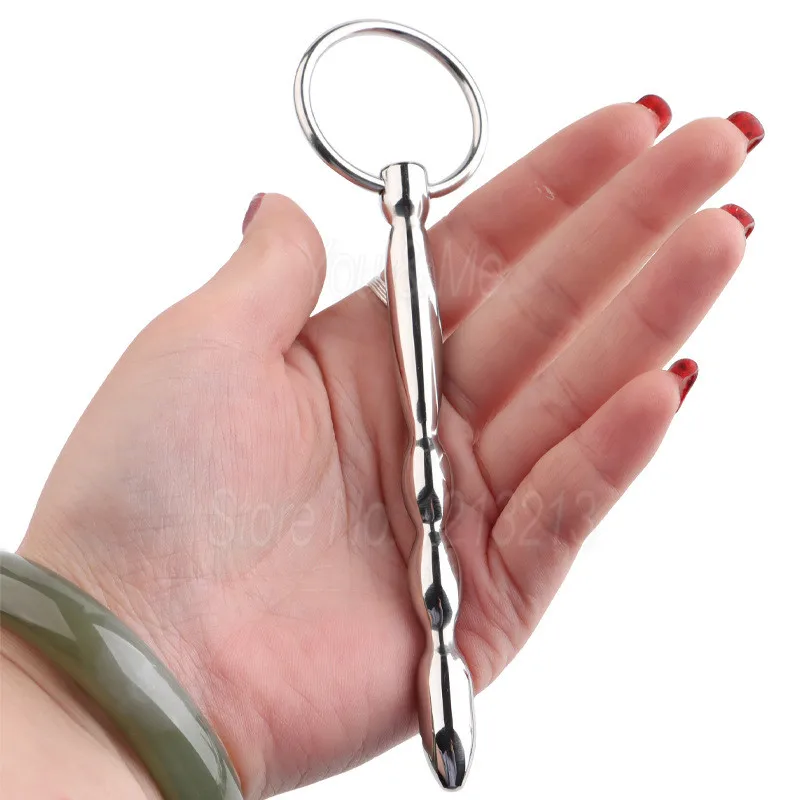 Metal Long Penis Plug Urethral Dilators Catheters Sounding Horse Eye Wand Stimulator Penis Sex Toys for Men
