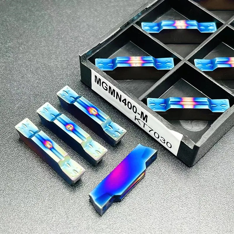 MGMN200 MGMN300 MGMN400 그루빙 터닝 카바이드 인서트 스테인레스 스틸 CNC 그루빙 인서트 절삭 공구 용 나노 코팅
