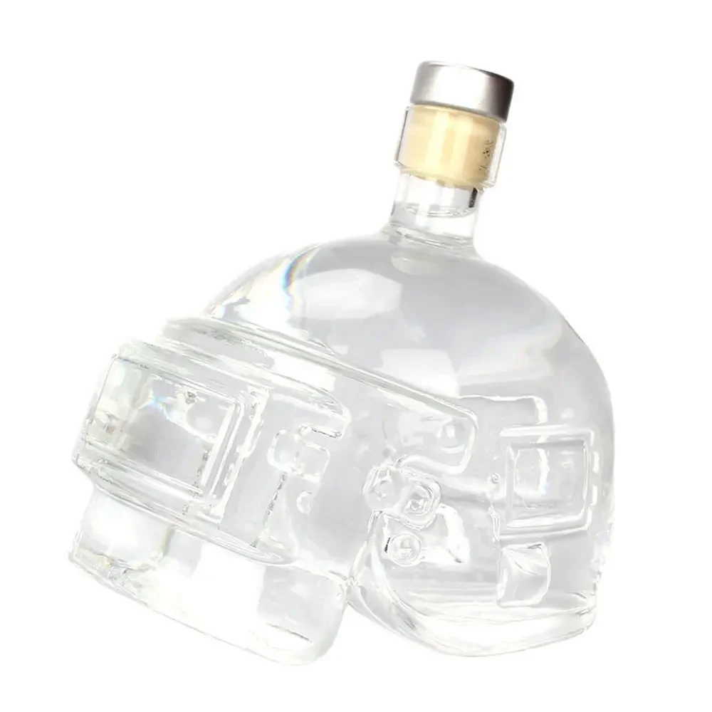 PUBG Playerunknown's Battlegrounds 3 Levels Helmet Wine Flagon Wine Pot Wine Jug High Borosilicate Glass Vodka Bottle Gift For Friends