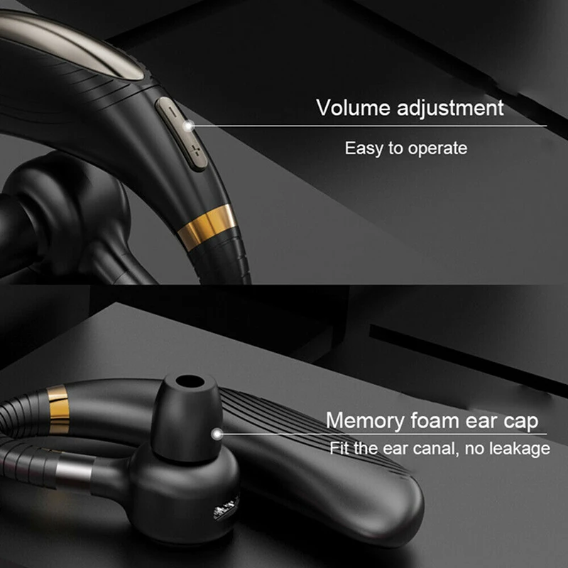 Wireless Bluetooth Headset Headphones Earpiece Android Mobile Phone Hands free Caller ID K06 Bluetooth version 5 0