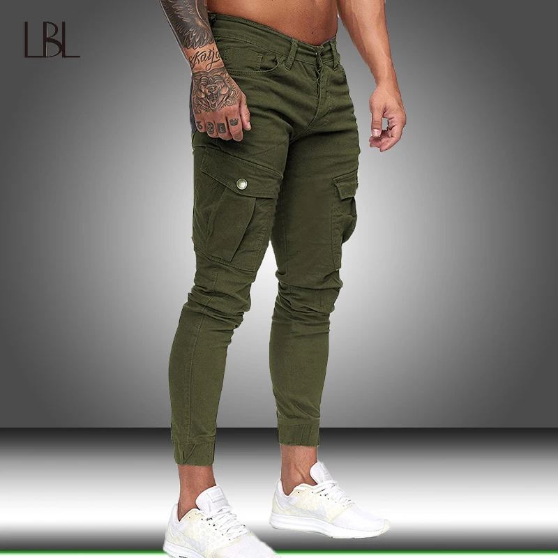 Liquidación Pantalones tácticos de estilo militar para hombre, pantalón de estilo militar, multibolsillos, estilo Hip Hop, pantalones de lápiz Harem, senderismo, Trekking 8bWZwOky7A6