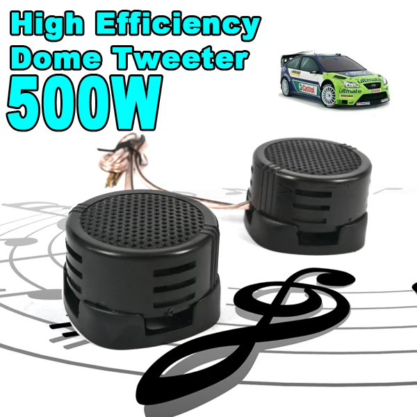 Universal Mini Dome Tweeter Loudspeaker 500W Loud Speaker High Efficiency Super Power Audio Sound Klaxon Tone For Car | Электроника