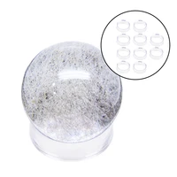 10 PCS Acrylic Clear Display Stand Sphere Holder For Crystal Ball Quartz Glass Stone Base Pedestal Support Decor 2