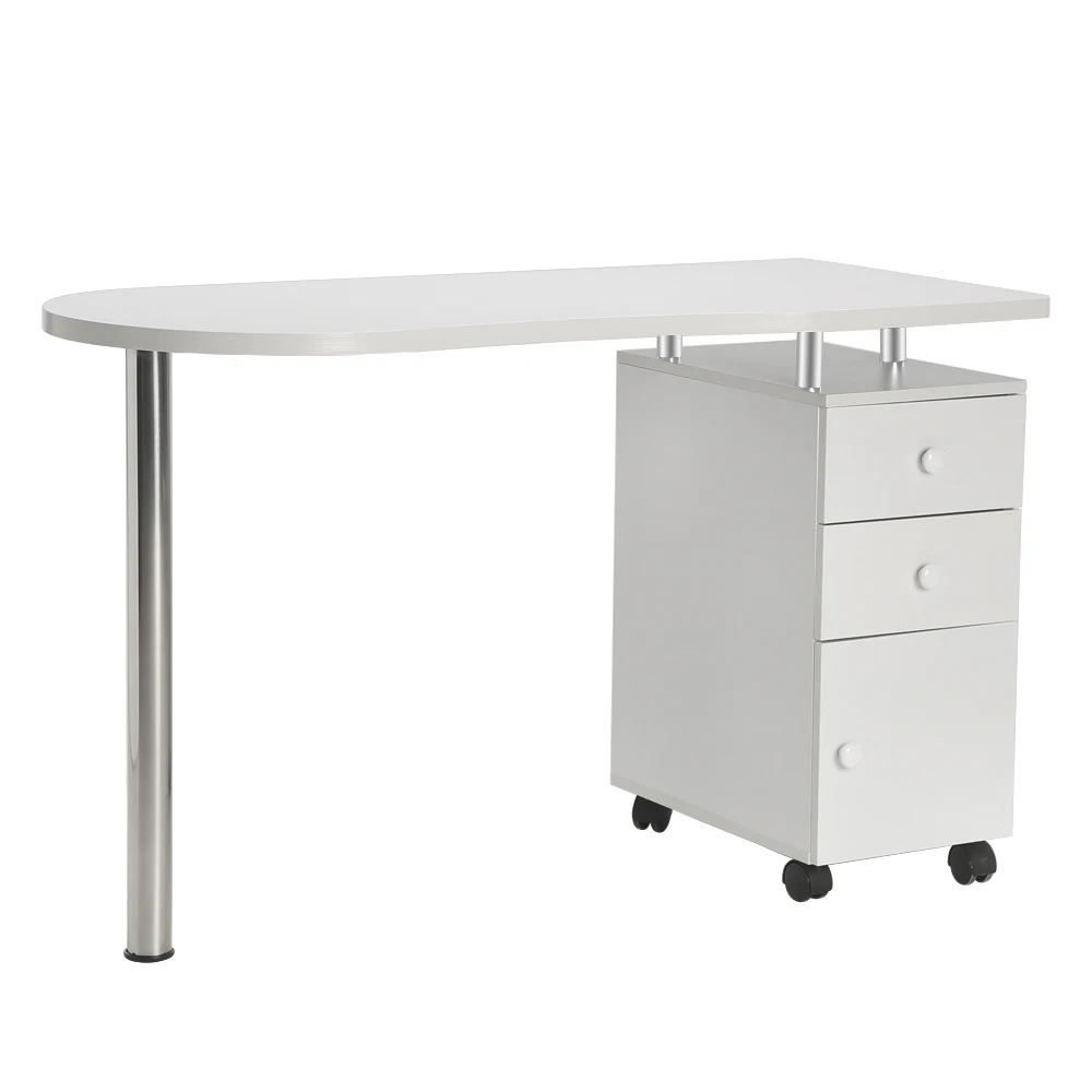 

Home Study Room Table with Drawer White Office Table