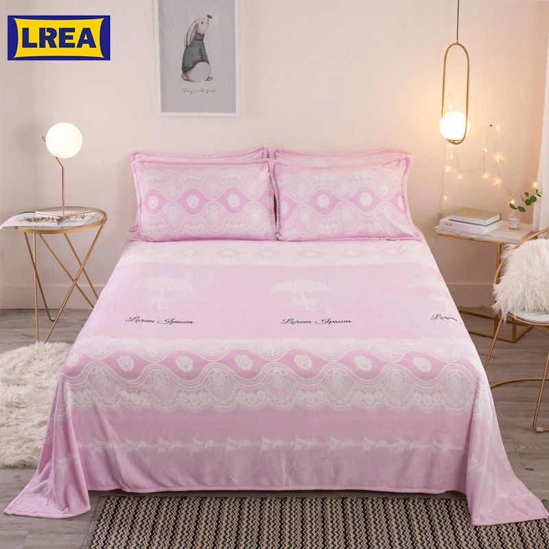 LREA дешевый розовый чистый и свежий флис одеяло постельные принадлежности детские обложки на кровать пледы Покрывало одеяло для дивана