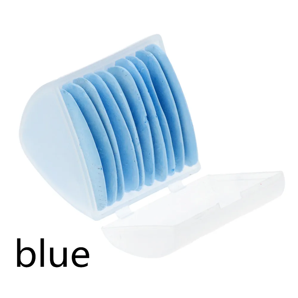 10 шт. цветной стираемый тканевый портновский мелок ткань/1 шт. маркер ручка узор DIY швейный инструмент Аксессуары для рукоделия - Цвет: 10 PCS blue