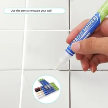 Telha lacuna reparação caneta cor telha branca recarga grout caneta à prova dwaterproof água mouldproof agentes de enchimento parede porcelana banheiro tinta mais limpa