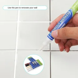 Tile Gap Repair Color Pen White Tile Refill Grout Pen Waterproof Mouldproof Filling Agents Wall Porcelain Bathroom Paint Cleaner