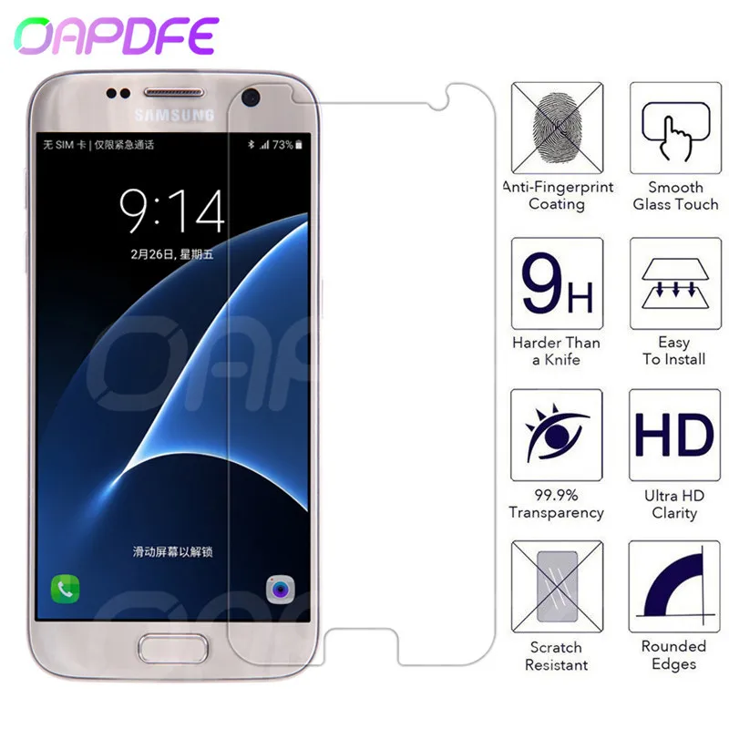 

9H HD Tempered Glass on the For Samsung Galaxy S7 S6 S5 S4 S3 mini Screen Protector For Samsung Note 5 4 3 Protective Glass Film